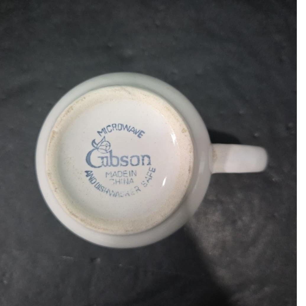 Gibson Off-White Coffee Cup, Vintage Restaurant-Style Cream Mug, Drinkware - Thumbnail 8