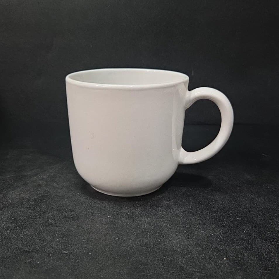 Gibson Off-White Coffee Cup, Vintage Restaurant-Style Cream Mug, Drinkware - Thumbnail 2