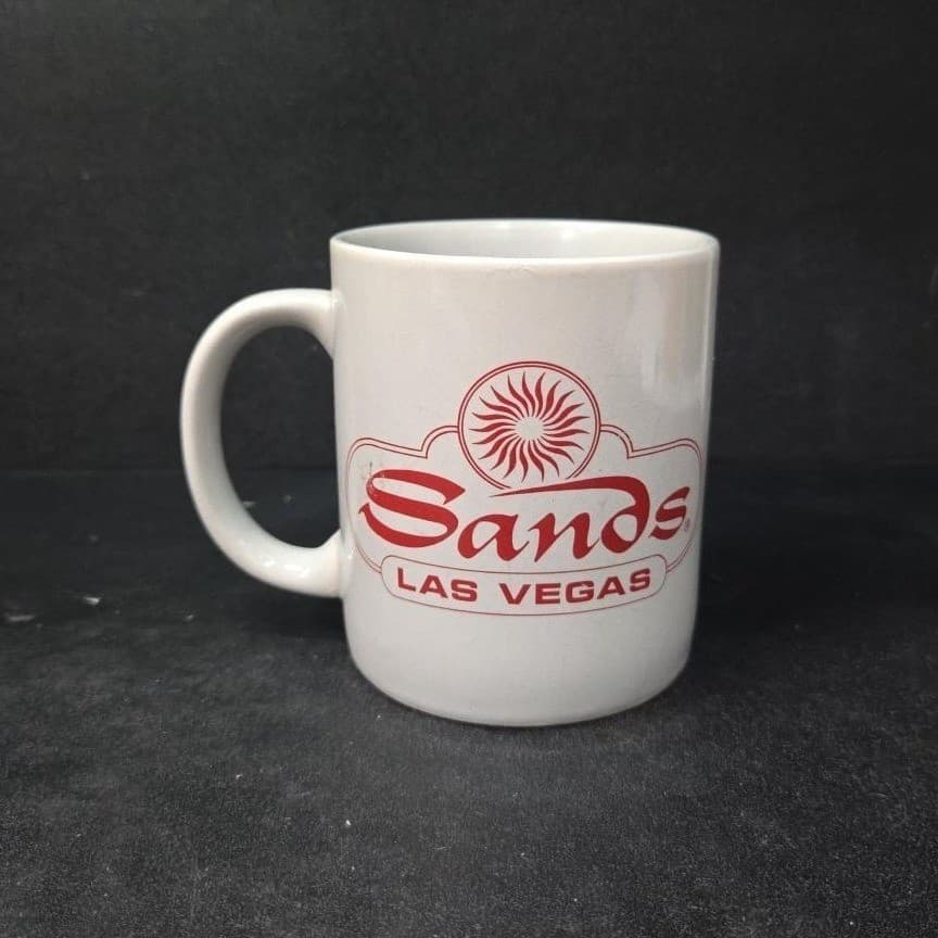 Sands Las Vegas Logo Mug, Vintage Hotel Coffee Cup, Casino Tea Mug, Souvenir - Thumbnail 4