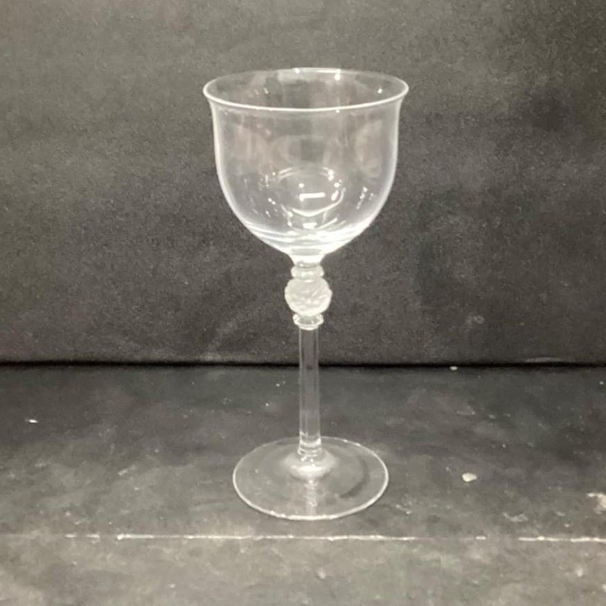 Mikasa Crystal Promises Wine Glass, Vtg Frosted Ball Stem, Replacement Stemware - Thumbnail 4