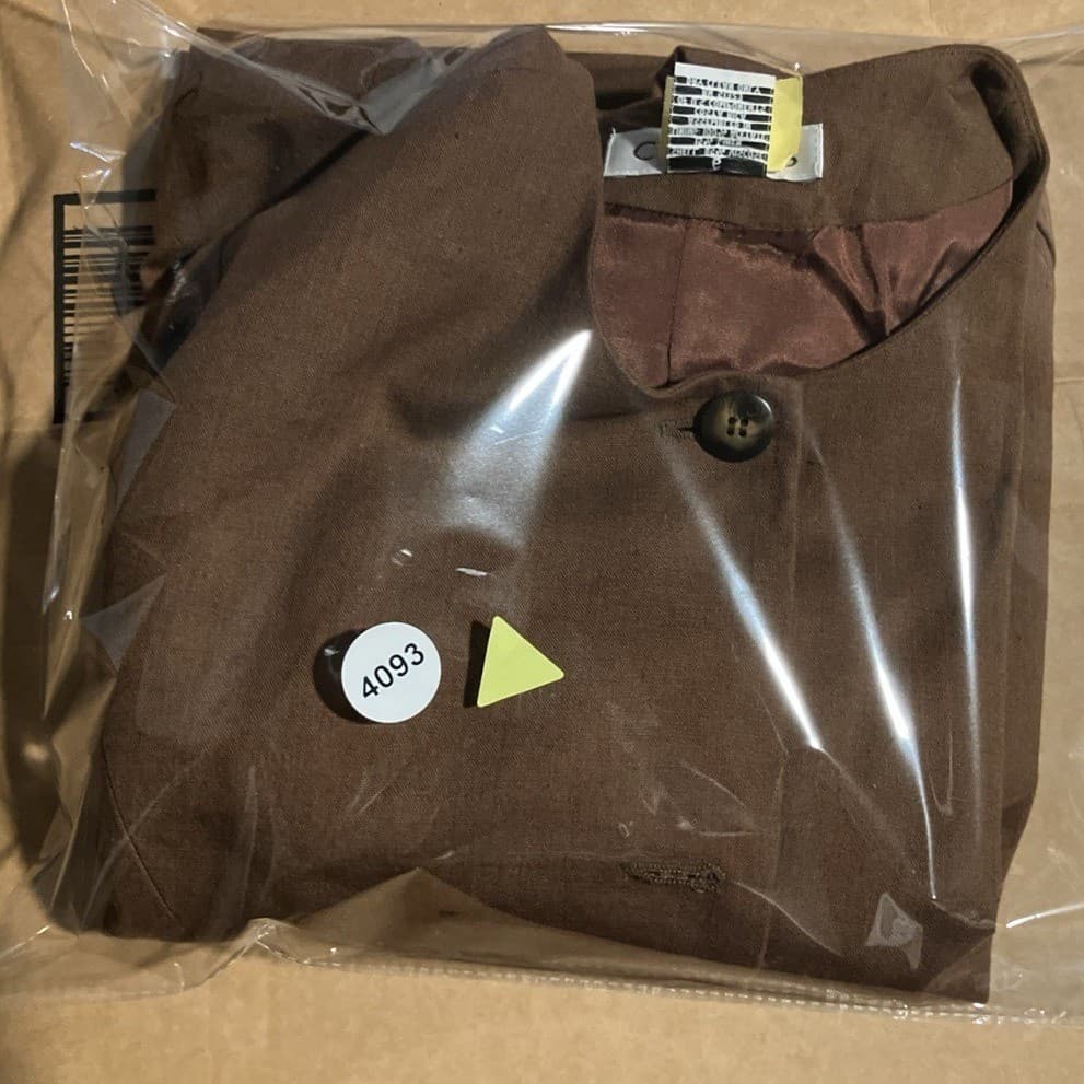 Chaus Brown Collarless Blazer, Women's Size 6 Jacket, 126519 - Thumbnail 10