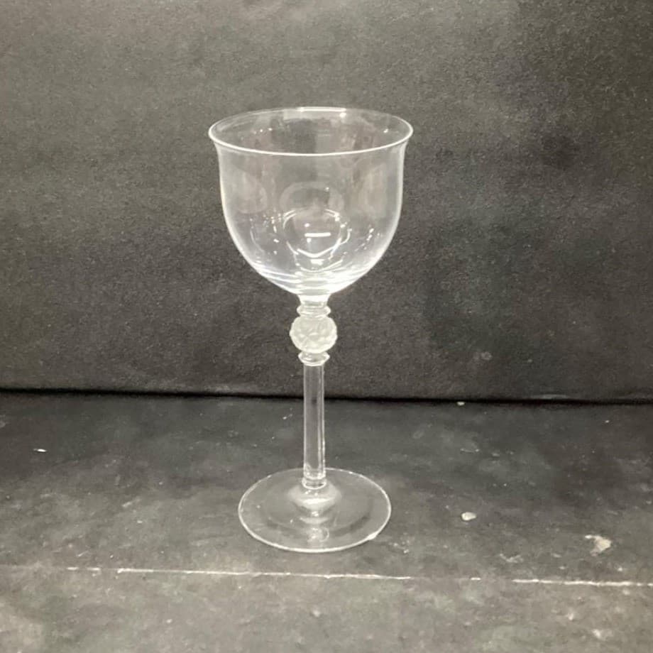 Mikasa Crystal Promises Wine Glass, Vtg Frosted Ball Stem, Replacement Stemware - Thumbnail 2