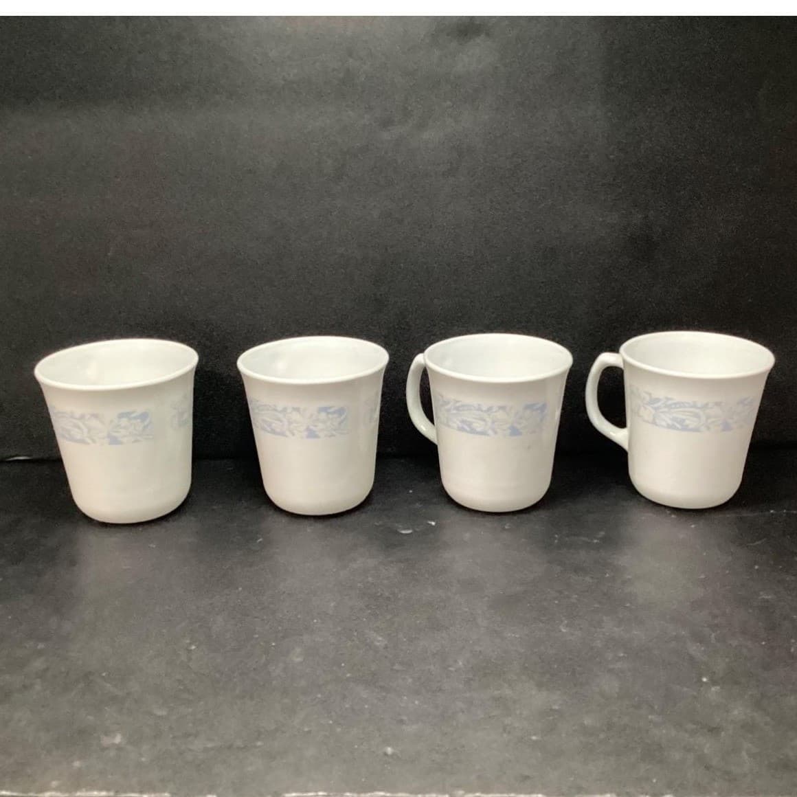 Corelle Corning Sea and Sand Coffee Cups, Set of 4, Vintage Mugs, Drinkware - Thumbnail 4