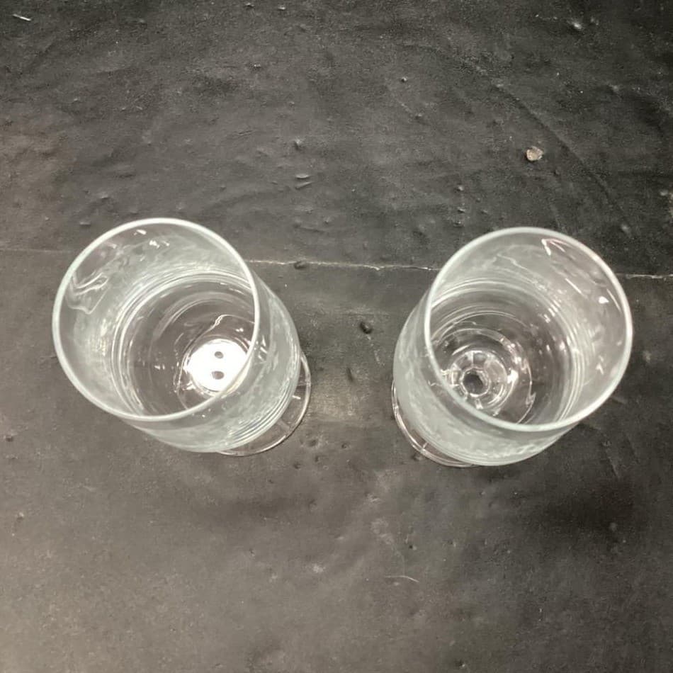 Bohemia Crystal Cascade Champagne Flutes, Set of 2, Vintage Etched Stemware - Thumbnail 7