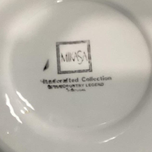 Mikasa Handcrafted Collection Salad Plates, Set of 4, Vtg Stoneware, Dinnerware - Thumbnail 5