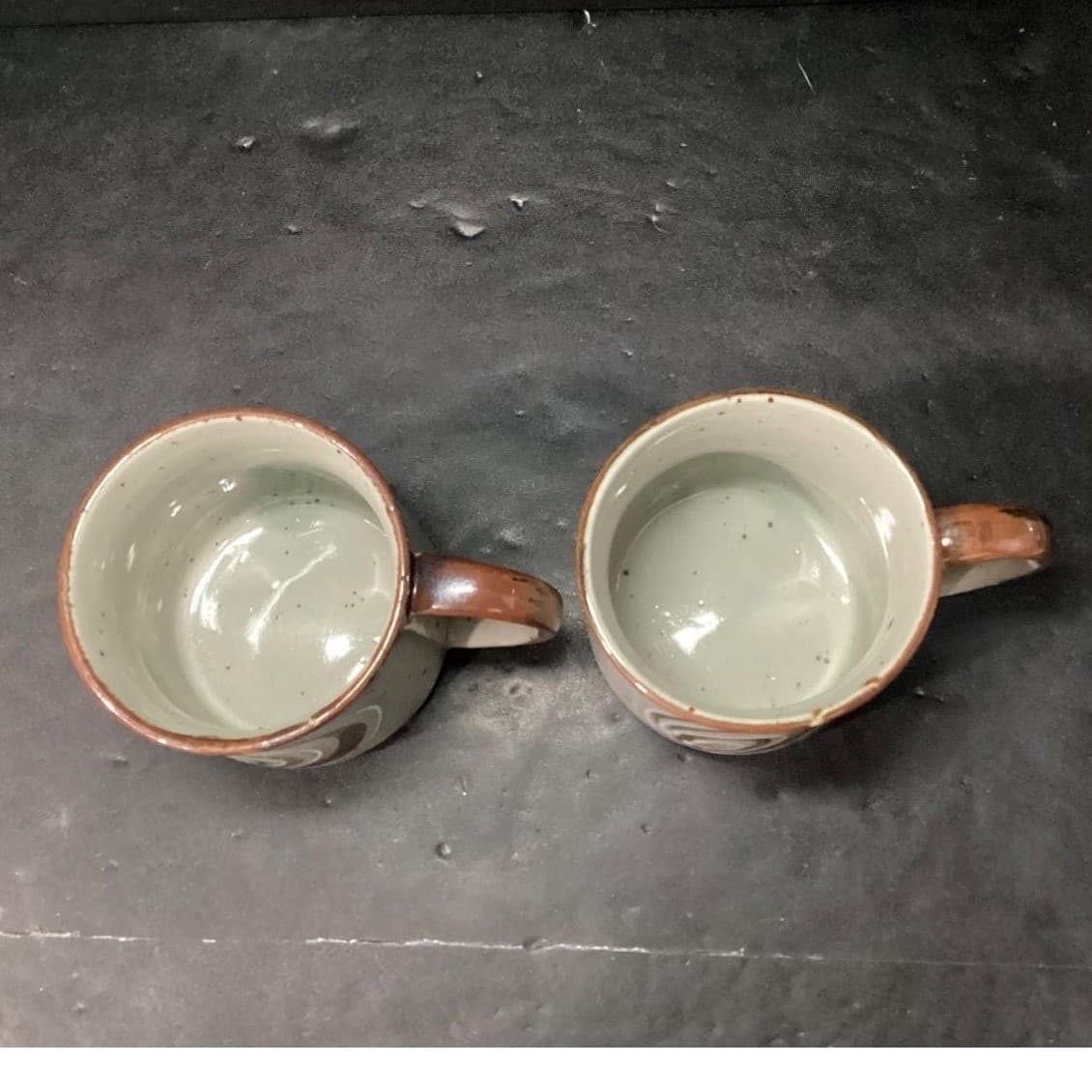 Otagiri Style Swirl Design Coffee Cup, Set of 2, Vintage Speckled Drinkware Mugs - Thumbnail 8