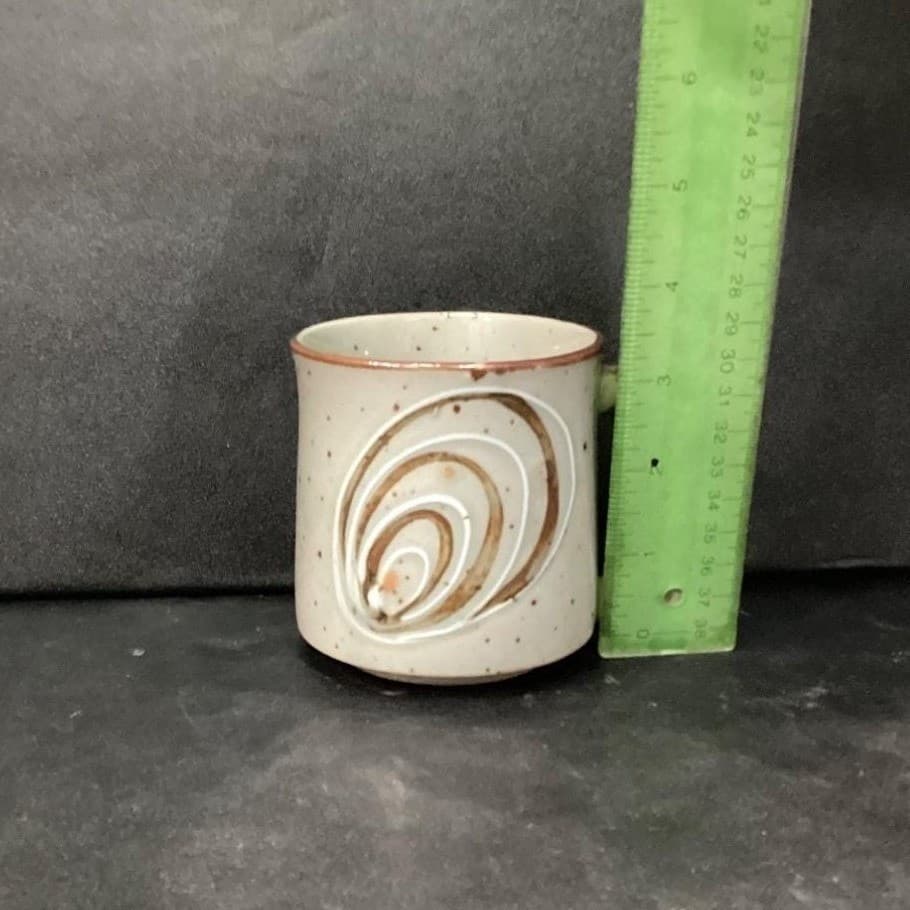Otagiri Style Swirl Design Coffee Cup, Set of 2, Vintage Speckled Drinkware Mugs - Thumbnail 10