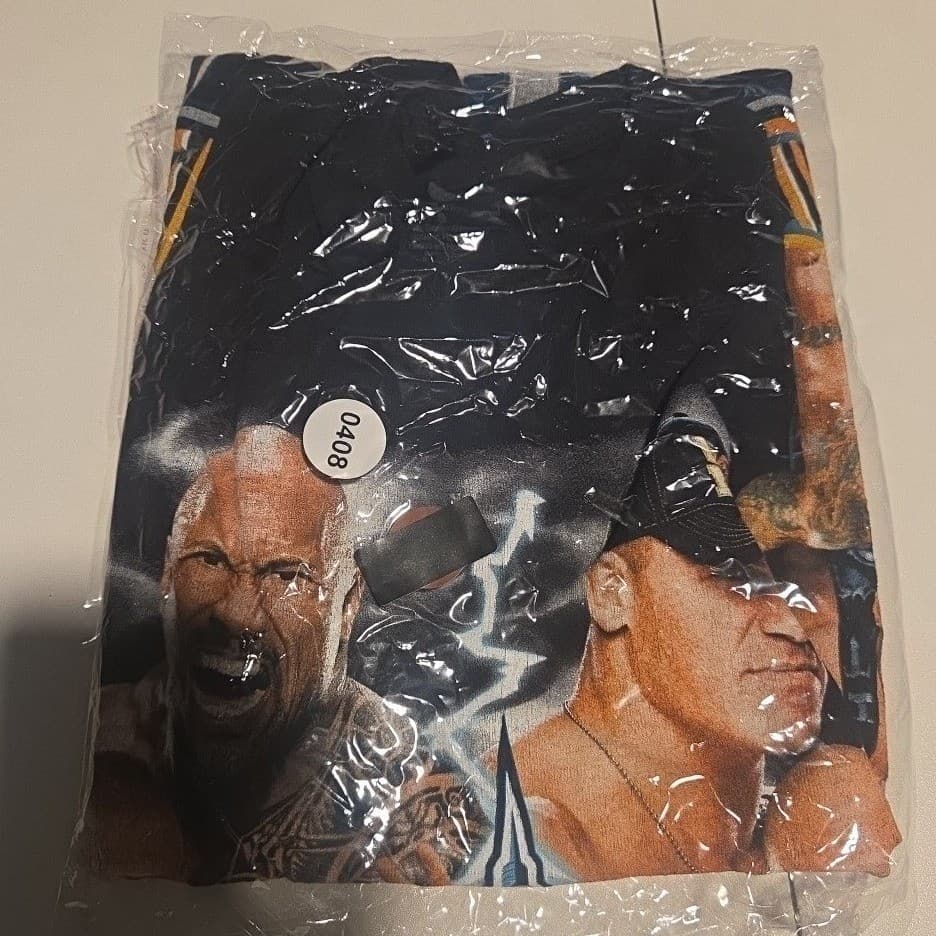 WWE WrestleMania 29 NY NJ Graphic Tee, Mens Small, Black The Rock John Cena 2013 - Thumbnail 7