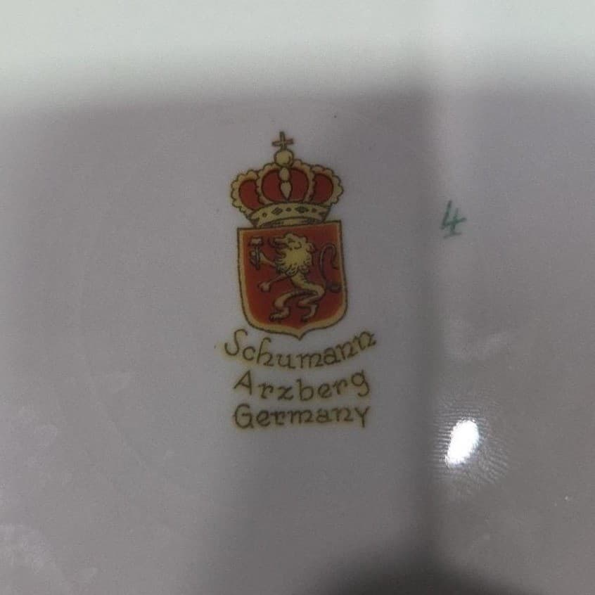 Schumann Arzberg Fruit Design Luncheon Plates, Set Of 2, Bavaria Germany China - Thumbnail 5