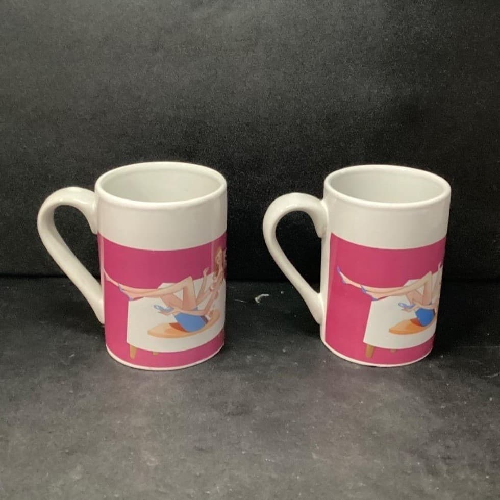 Royal Norfolk Girl Time Coffee Cups, Set of 2, Vintage Inspired Mugs, Drinkware - Thumbnail 5
