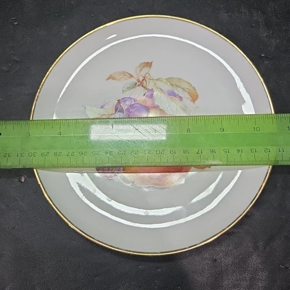 Schumann Arzberg Fruit Design Luncheon Plates, Set Of 2, Bavaria Germany China - Thumbnail 6