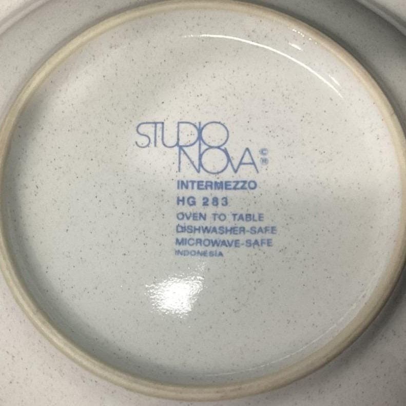 Studio Nova Intermezzo Salad Bowls, Set of 4, Vintage Stoneware, Tableware - Thumbnail 5