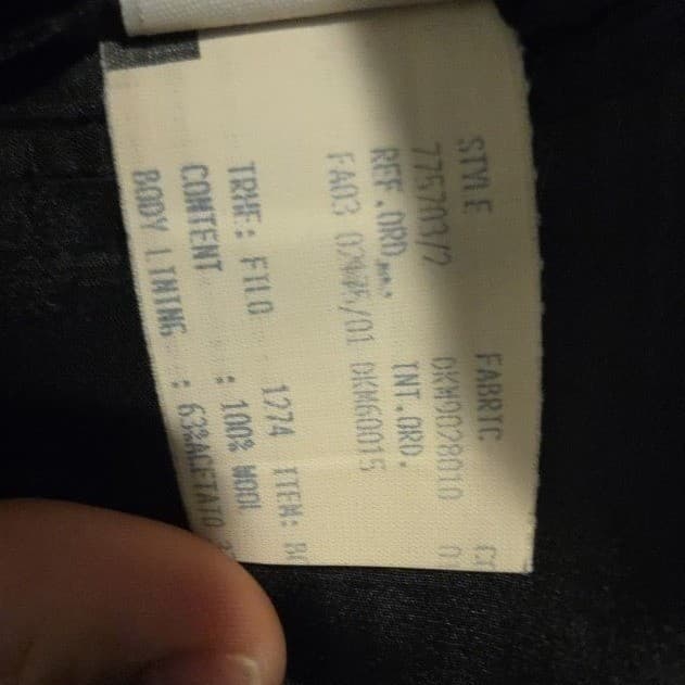 Donna Karan Signature Blazer, 100% Wool 2-Button Sport Coat, Men's 44L Jacket - Thumbnail 12