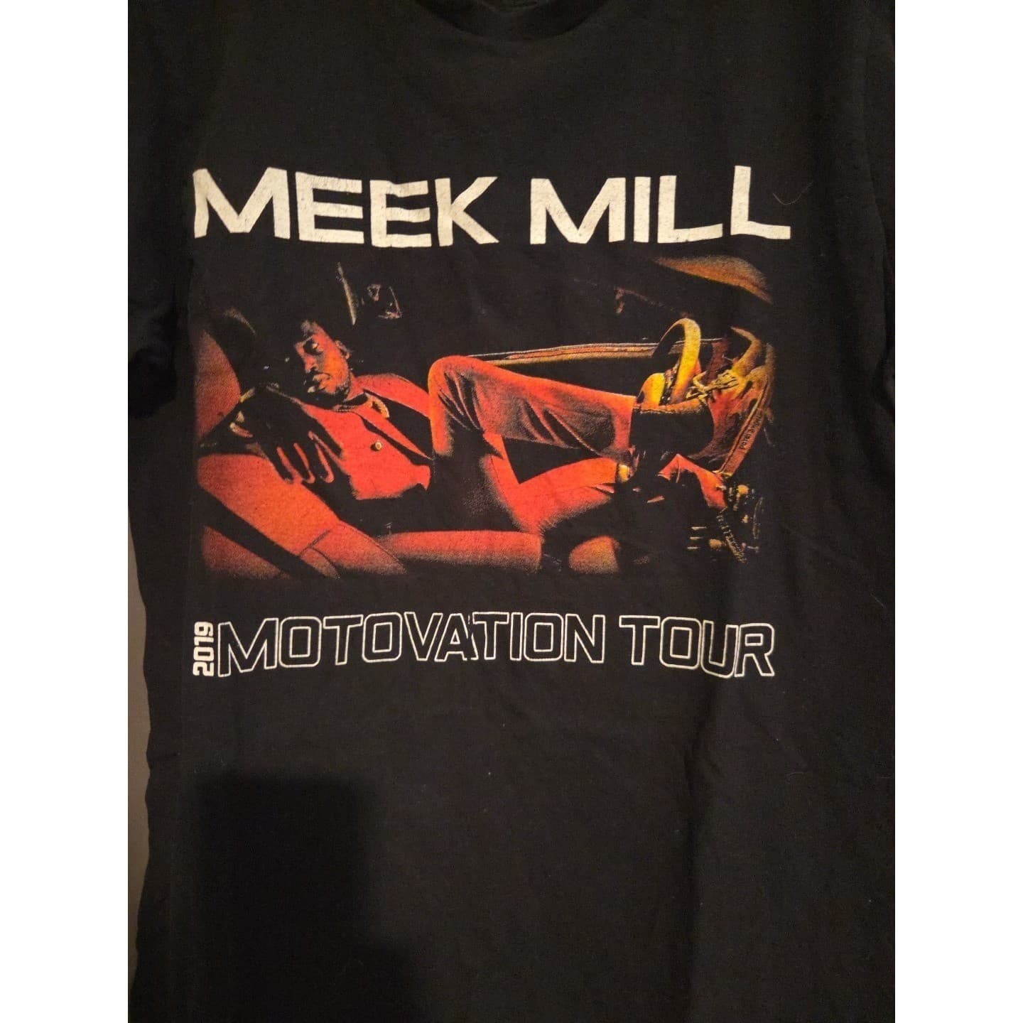 Meek Mill 2019 The Motovation Tour Graphic T-Shirt, Mens Medium, Hip Hop Tee - Thumbnail 6