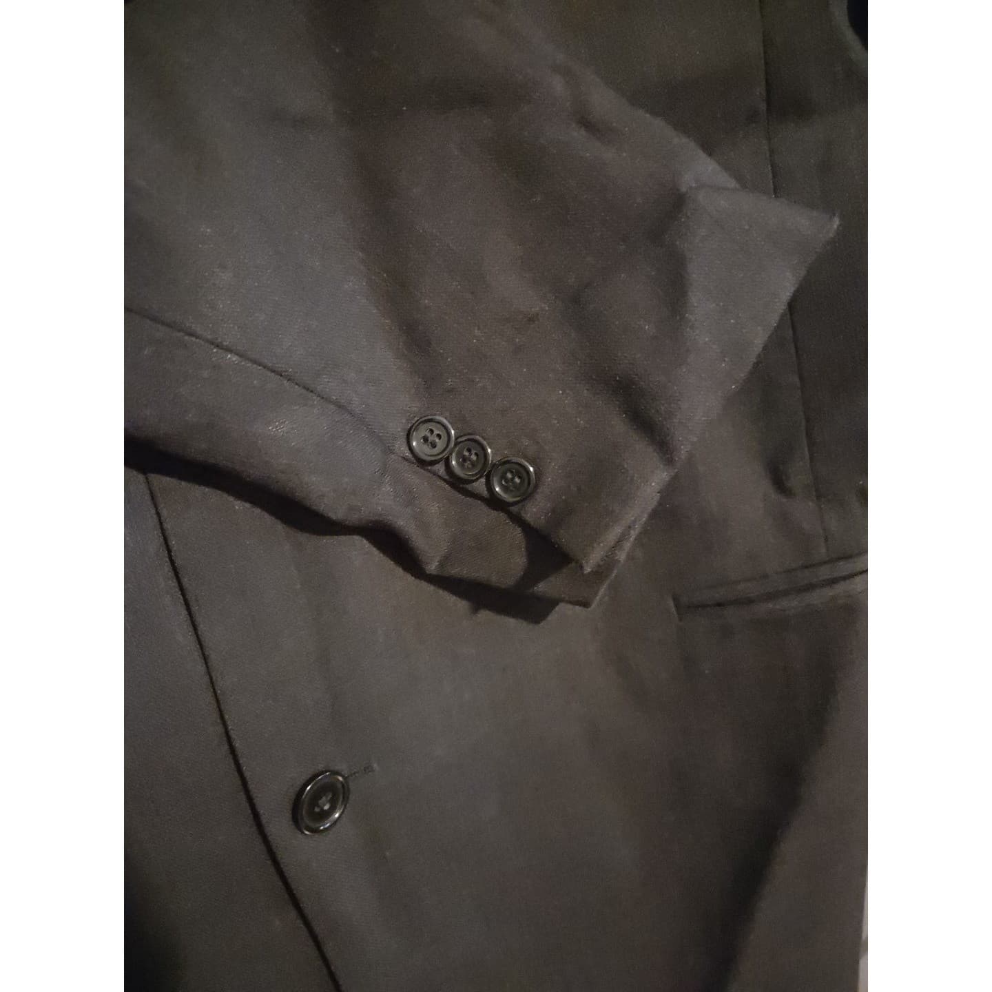Donna Karan Signature Blazer, 100% Wool 2-Button Sport Coat, Men's 44L Jacket - Thumbnail 8