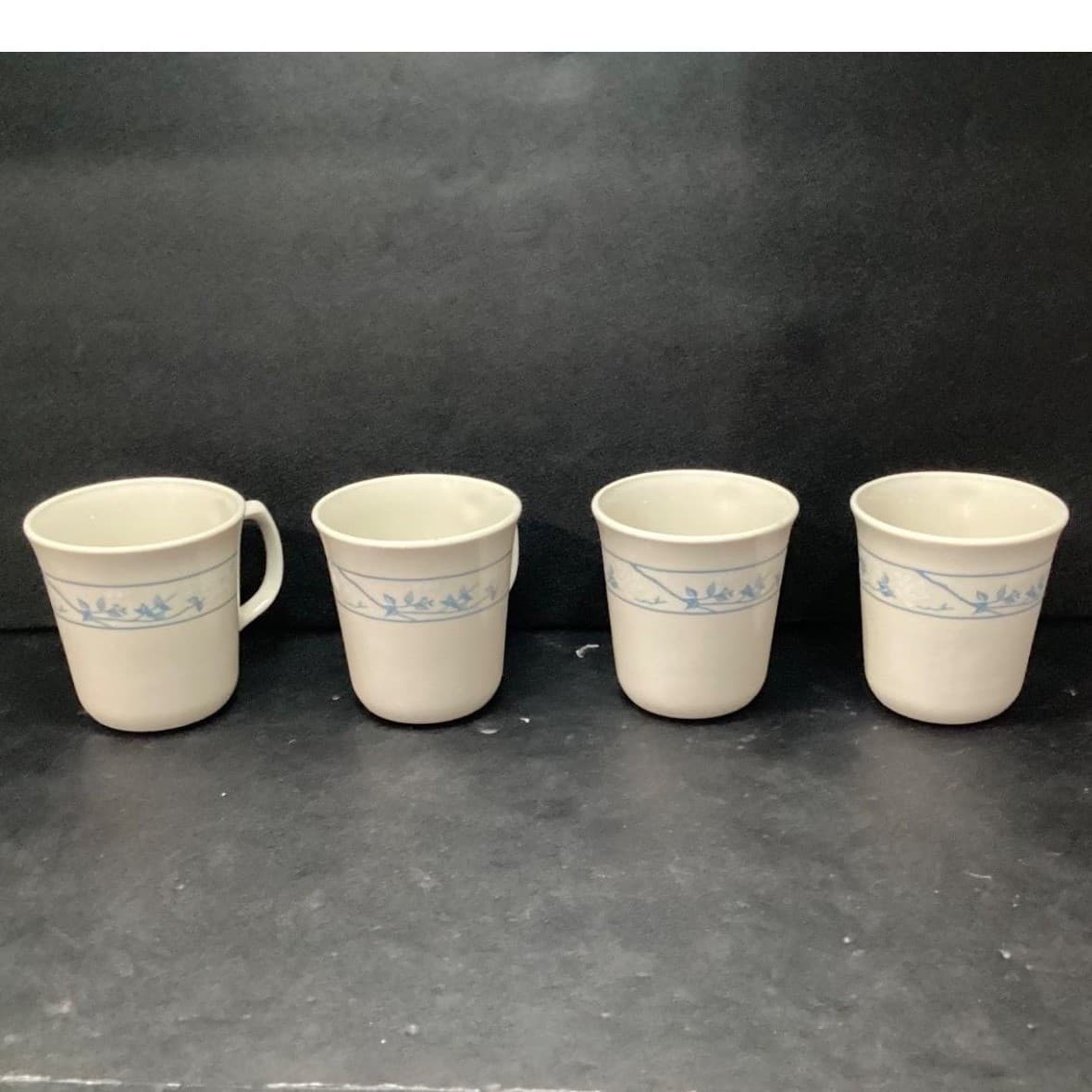 Corning Corelle First of Spring Coffee Cups, Set Of 4, Vintage Mugs, Drinkware - Thumbnail 3