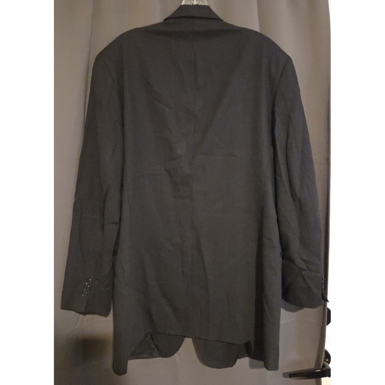 Donna Karan Signature Blazer, 100% Wool 2-Button Sport Coat, Men's 44L Jacket - Thumbnail 4
