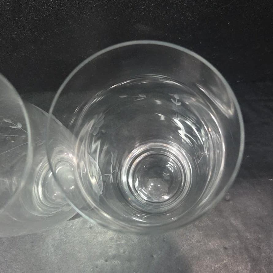Princess House Heritage Cooler Glasses #6144, Set of 2, Vintage Crystal Tumblers - Thumbnail 7