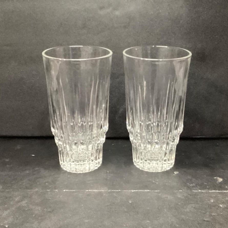 Trevi Italy Leaded Crystal Tumblers, Set Of 2, Vintage Heavy Glasses, Drinkware - Thumbnail 3