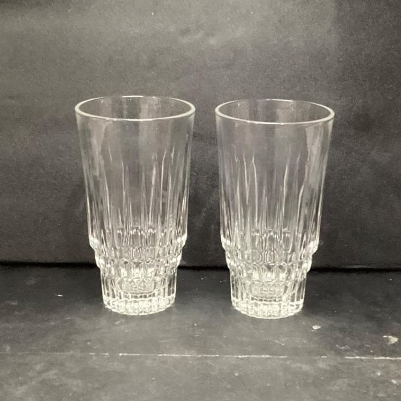 Trevi Italy Leaded Crystal Tumblers, Set Of 2, Vintage Heavy Glasses, Drinkware - Thumbnail 4