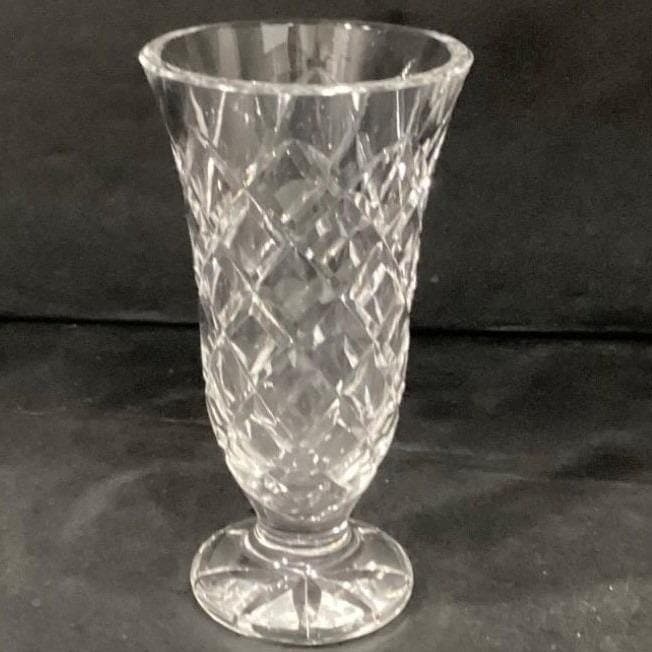 Waterford Kinsale Crystal Vase Diamond Cut 7" - Thumbnail 11