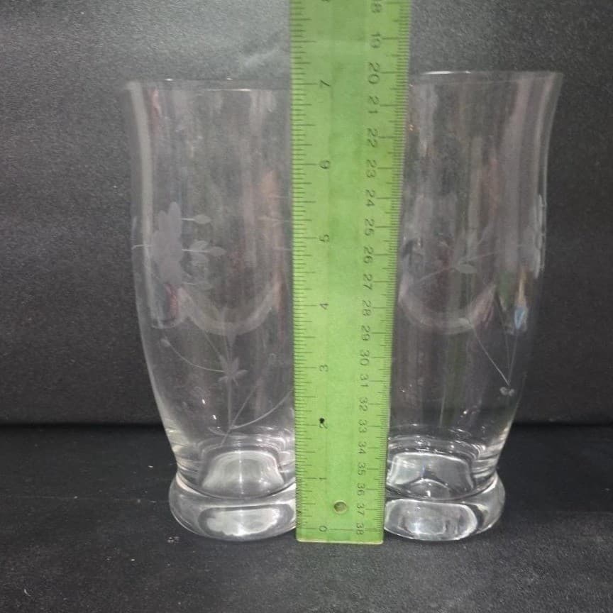 Princess House Heritage Cooler Glasses #6144, Set of 2, Vintage Crystal Tumblers - Thumbnail 9