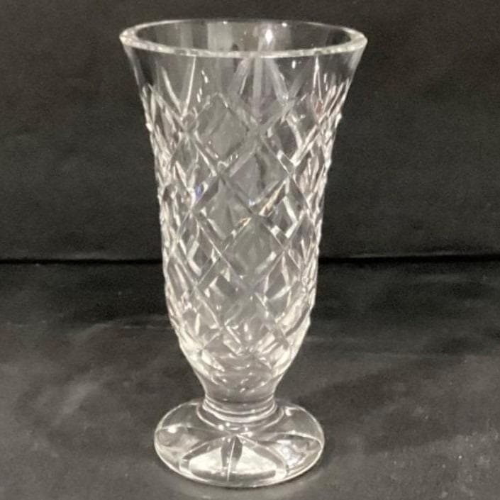 Waterford Kinsale Crystal Vase Diamond Cut 7" - Thumbnail 9