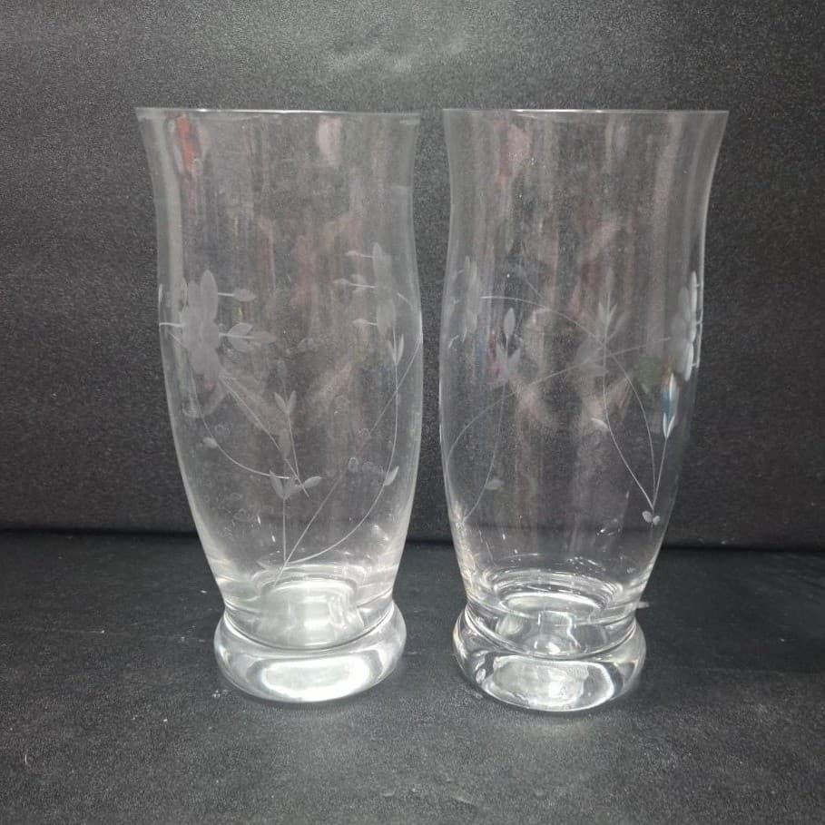 Princess House Heritage Cooler Glasses #6144, Set of 2, Vintage Crystal Tumblers - Thumbnail 5
