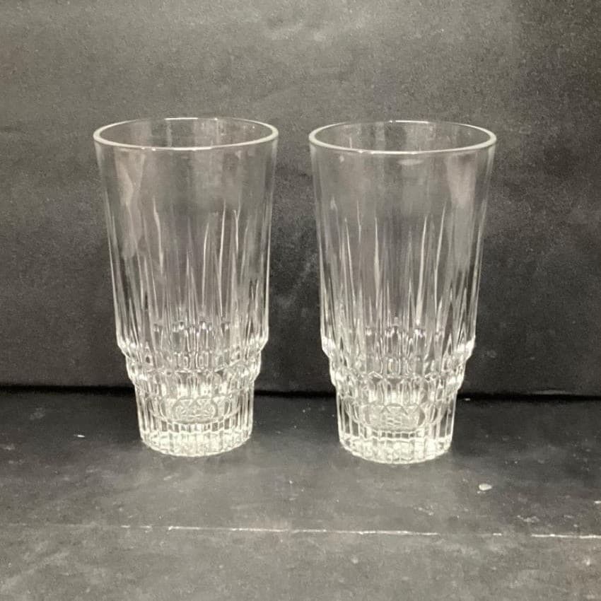 Trevi Italy Leaded Crystal Tumblers, Set Of 2, Vintage Heavy Glasses, Drinkware - Thumbnail 5
