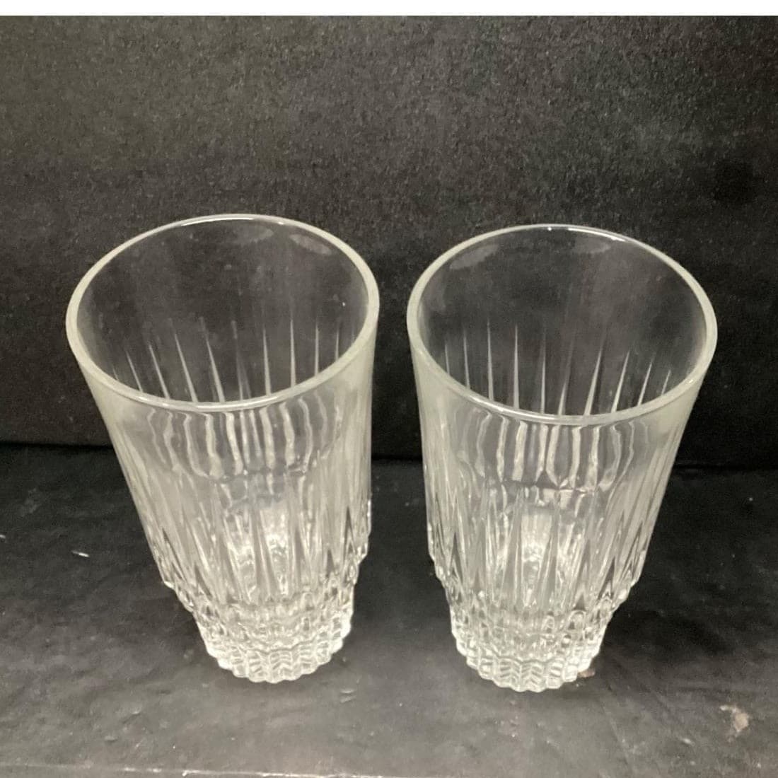 Trevi Italy Leaded Crystal Tumblers, Set Of 2, Vintage Heavy Glasses, Drinkware - Thumbnail 6