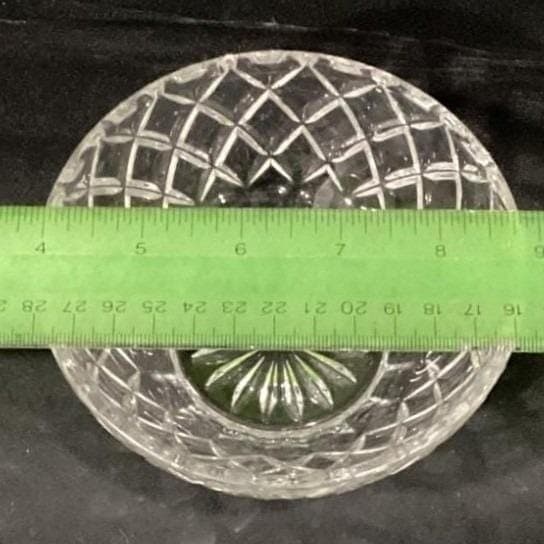 Lenox Crystal Diamond Cut Bowl, Vintage Clear Candy Dish Replacement Centerpiece - Thumbnail 3