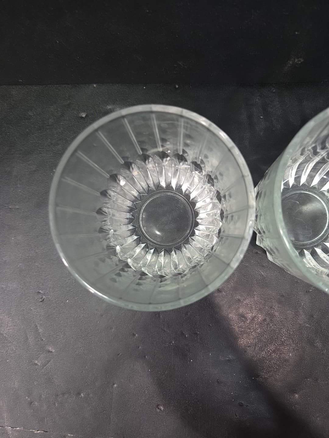 Cristal d'Arques Durand Boulevard Pattern Double Old Fashion Glasses 4" Set Of 2 - Thumbnail 6