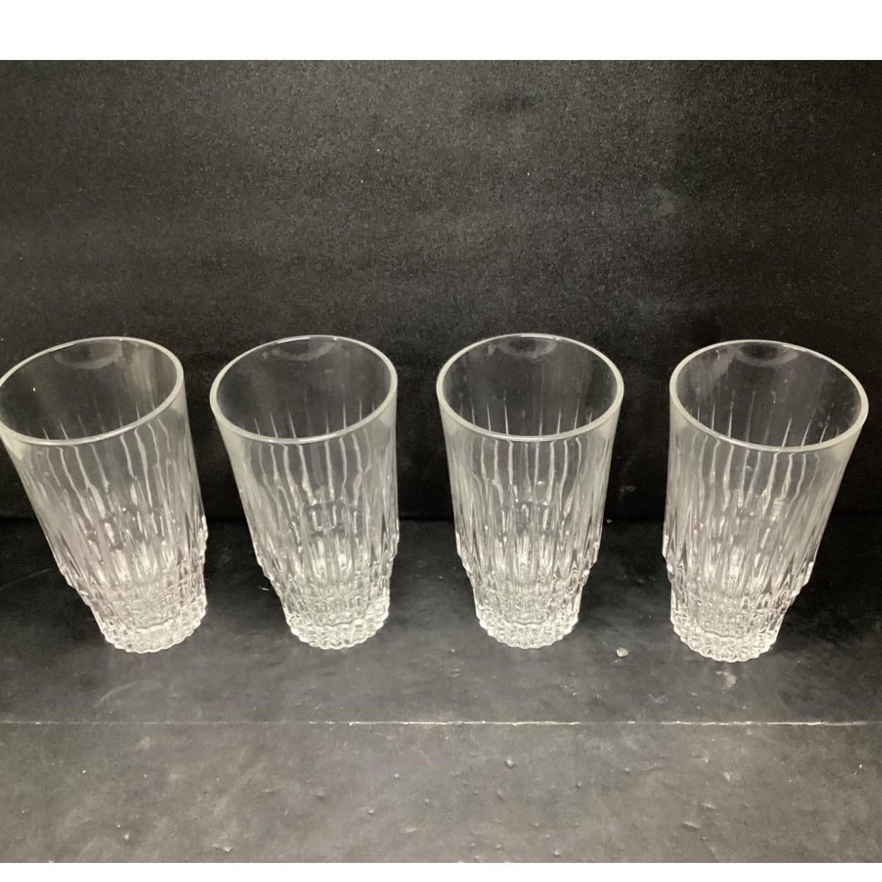 Trevi Italy Leaded Crystal Tumblers, Set Of 4, Vintage Heavy Glasses, Drinkware - Thumbnail 6