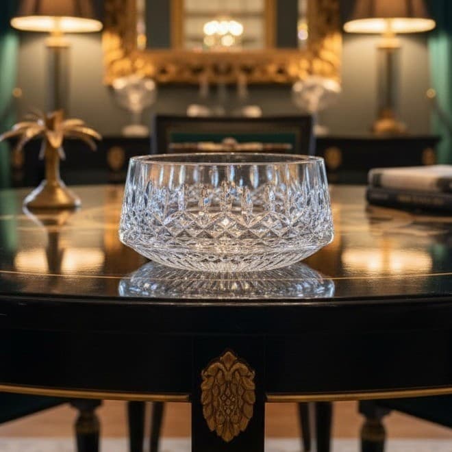 Waterford Lismore Serving Bowl, Vintage Irish Crystal Candy Dish, Centerpiece