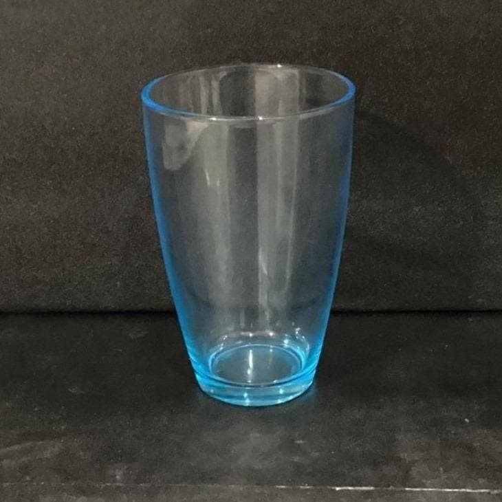 Bormioli Rocco Light Blue Glass Tumbler, Vintage Italian Glassware, Drinkware - Thumbnail 2