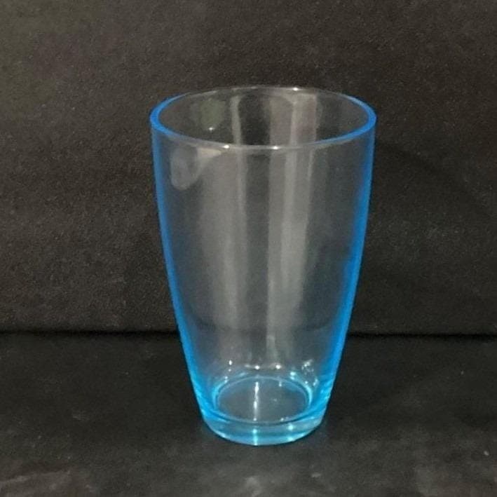 Bormioli Rocco Light Blue Glass Tumbler, Vintage Italian Glassware, Drinkware - Thumbnail 11