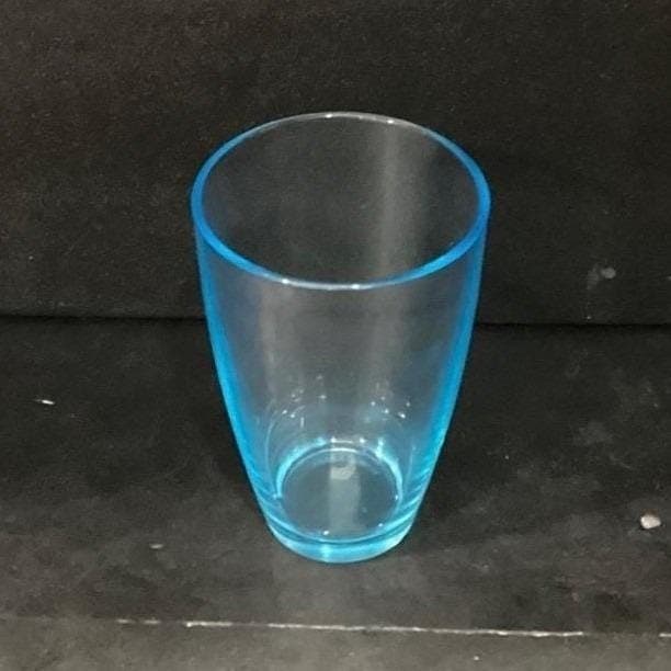 Bormioli Rocco Light Blue Glass Tumbler, Vintage Italian Glassware, Drinkware - Thumbnail 3