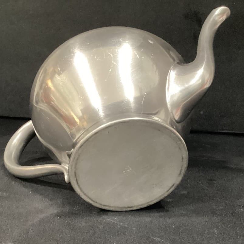 Brewster Pewter 4503 Tea Pot, Creamer And Sugar Bowl Vintage - Thumbnail 7