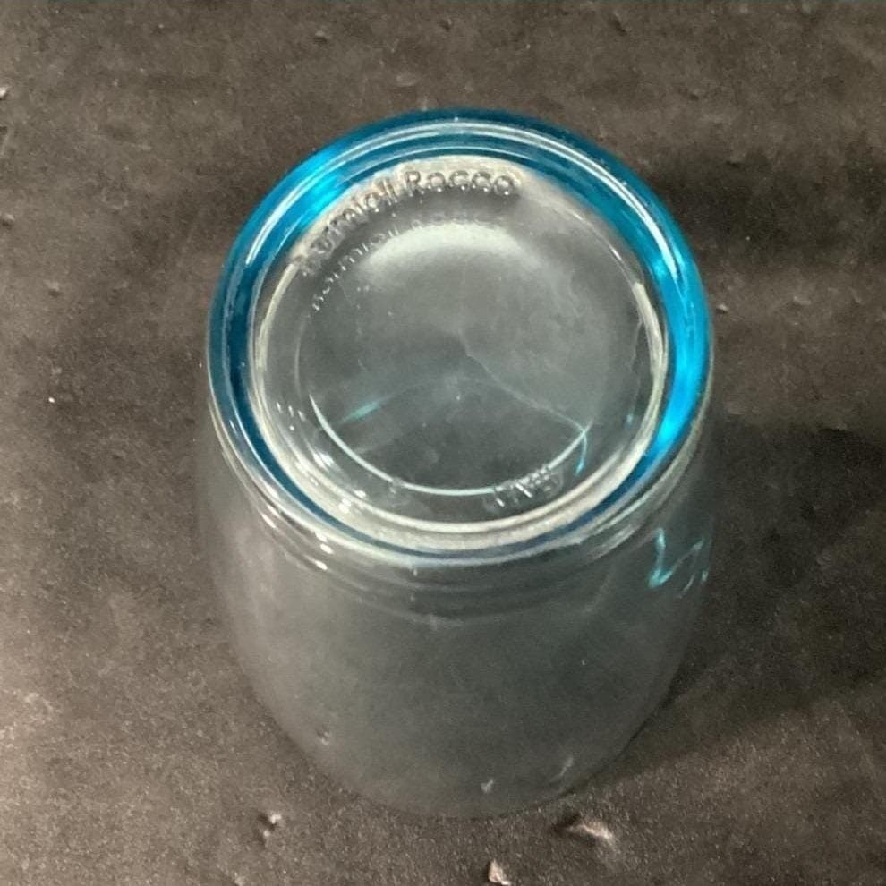 Bormioli Rocco Light Blue Glass Tumbler, Vintage Italian Glassware, Drinkware - Thumbnail 5