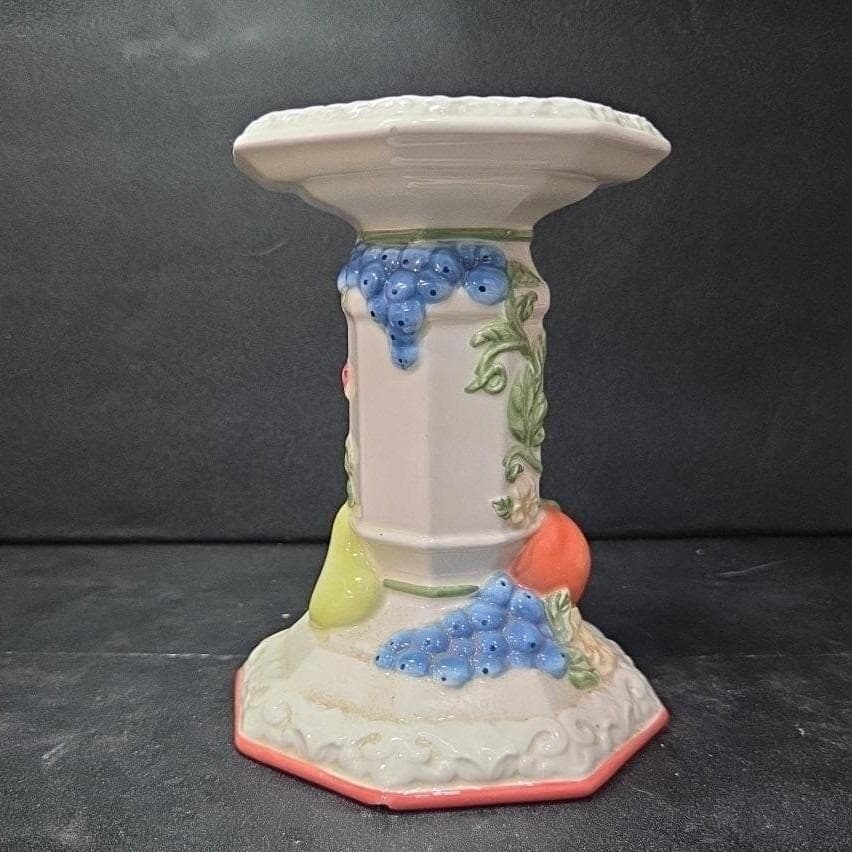 Avon Sweet Country Harvest Candleholder Pillar Candle Holder, Cottagecore Rustic - Thumbnail 5