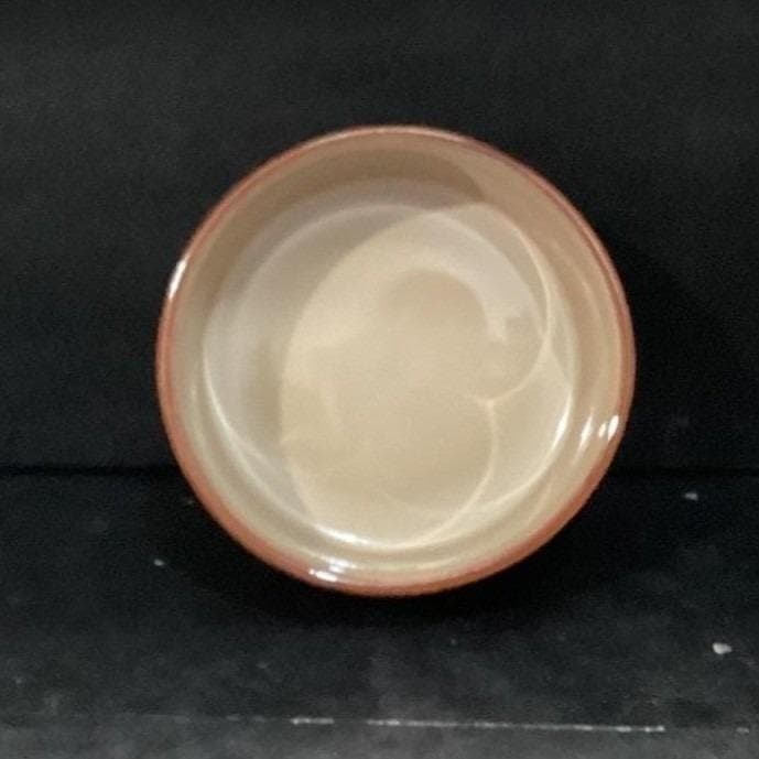 Sango Nova Brown Ribbed Casserole Dish #4933, Vintage Stoneware Bowl, Tableware - Thumbnail 2