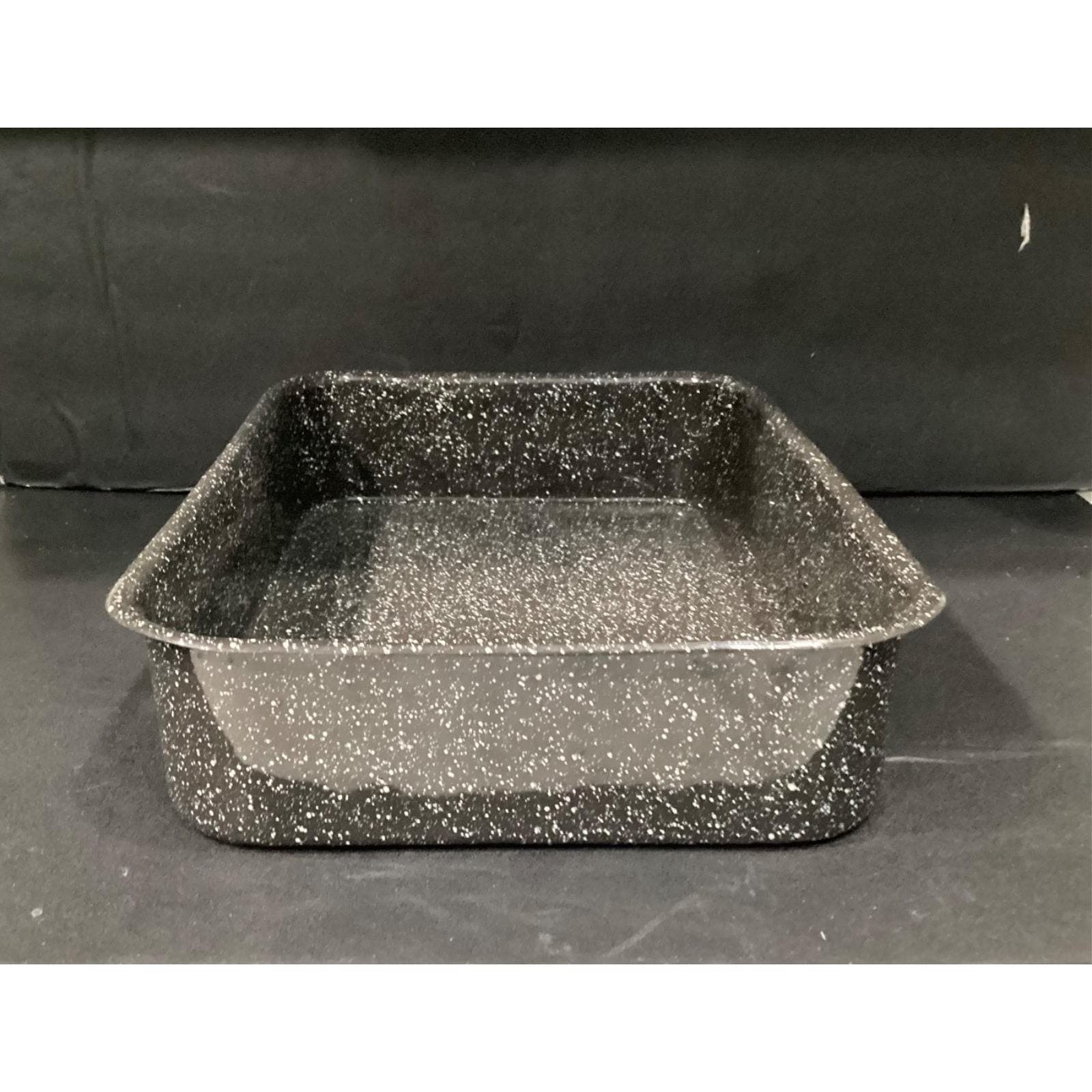 Granite Style Rectangular Enamal Roasting Pan - Thumbnail 11