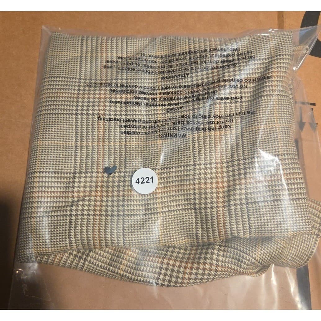 A.R. Sassco Vintage Plaid Pencil Skirt, Brown Tan Glen Check Midi Skirt, Size 8 - Thumbnail 8