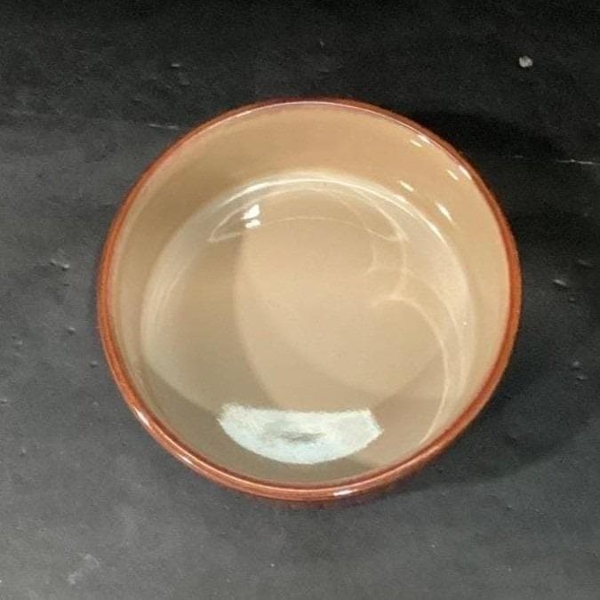Sango Nova Brown Ribbed Casserole Dish #4933, Vintage Stoneware Bowl, Tableware - Thumbnail 5