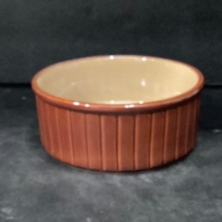 Sango Nova Brown Ribbed Casserole Dish #4933, Vintage Stoneware Bowl, Tableware - Thumbnail 13