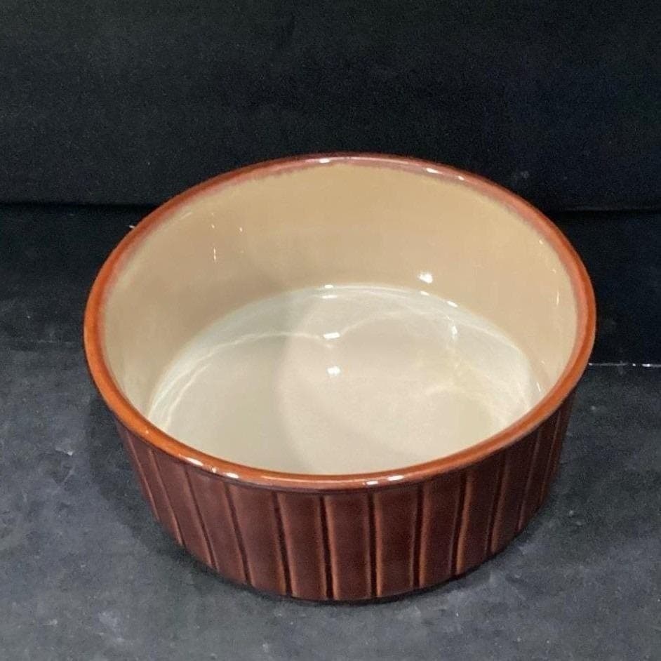 Sango Nova Brown Casserole Dish #4933, No Lid, Oven Proof Ceramic Bakeware - Thumbnail 4