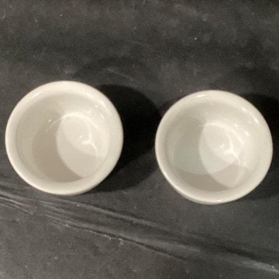 Tuxton White Ceramic Ramekins Set Of 2 Vintage - Thumbnail 5