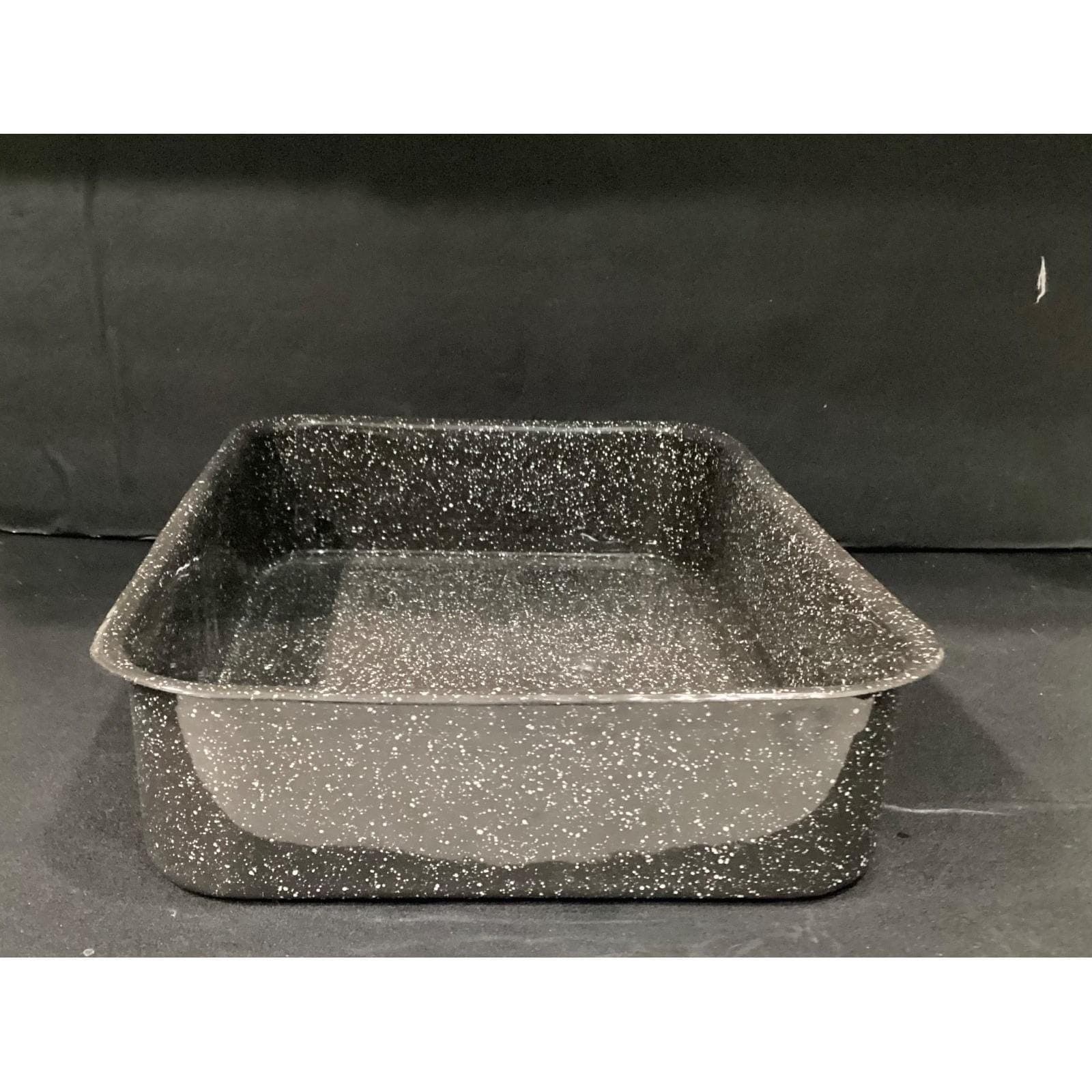 Granite Style Rectangular Enamal Roasting Pan - Thumbnail 9