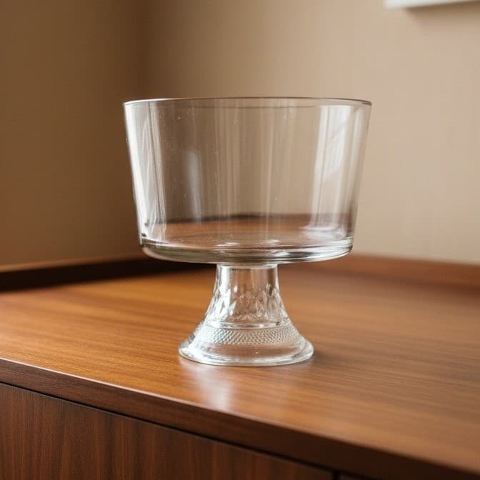 Anchor Hocking Wexford Trifle Bowl Dessert Vintage
