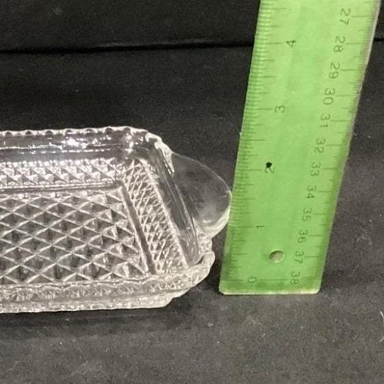 Vintage Anchor Hocking Wexford Clear Crystal Relish Trays 9.5" x 5" Set of 2 - Thumbnail 4